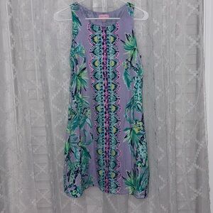 Lily Pulitzer Purple & Green Shift Dress